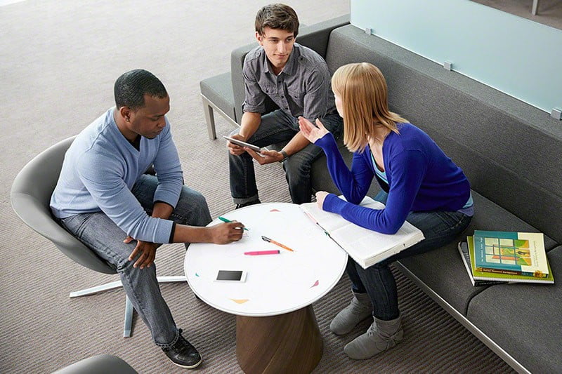 Innovative office turnstone table