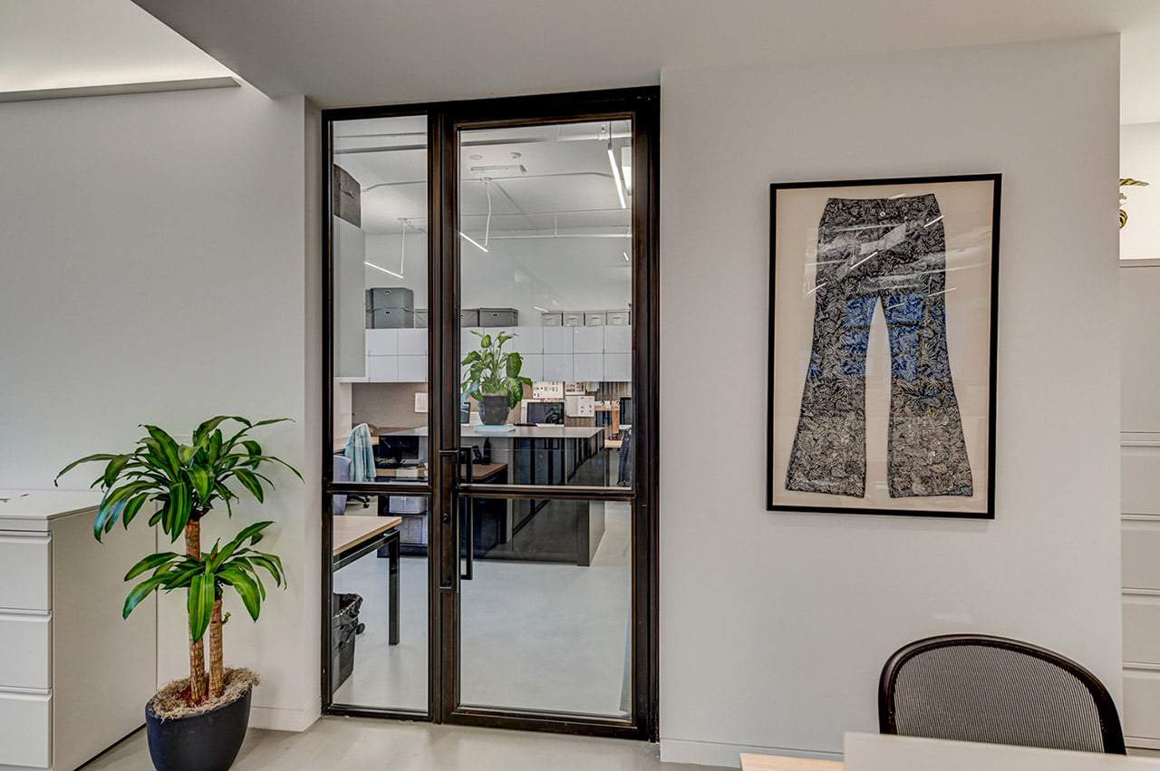 Modern office bringing their company's history through unique displays and art