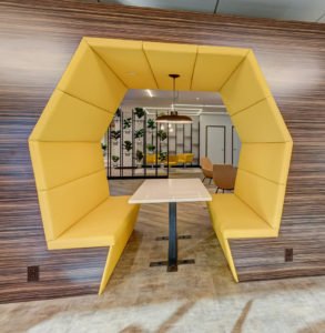 yellow office collaboration beehive