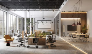 open plan industrial office - Office Interior Trends for 2023