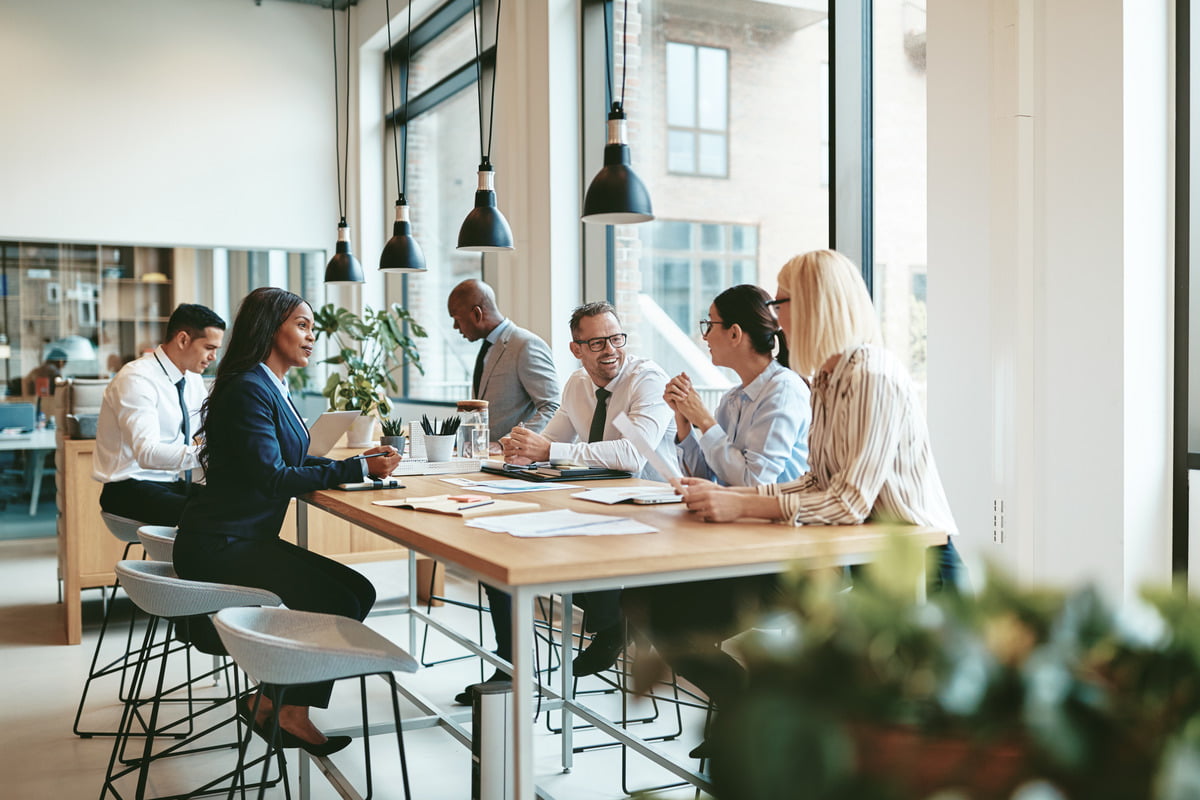 facilities managers sat around a table