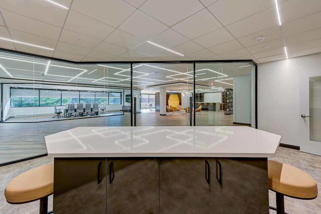 Glass Walled Collaboration Spaces